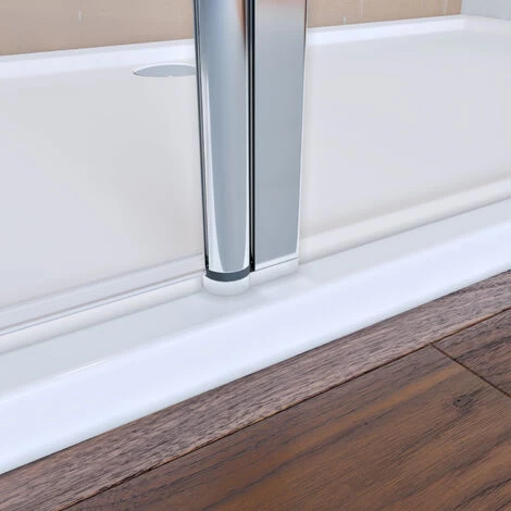 ELEGANT 800mm Frameless Walk In Shower Door Screen With 300mm Flipper Panel 6mm Tempered Glass Shower Enclosure 7 ELEGANT 800mm Frameless Walk In Shower Door Screen With 300mm Flipper Panel 6mm Tempered Glass Shower Enclosure - Image 5