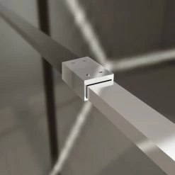 ELEGANT Frameless 760mm Walk In Shower Enclosure 6mm Tempered Glass Shower Door Screen Wet Room -Comfort Bathroom Store 52074148 3