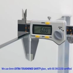 ELEGANT Frameless 760mm Walk In Shower Enclosure 6mm Tempered Glass Shower Door Screen Wet Room -Comfort Bathroom Store 52074148 4