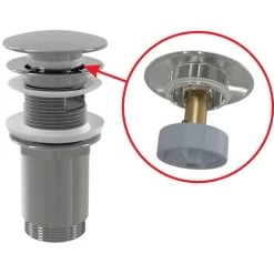 Siko Wall-hung Basin Set With Tap Hole, Overflow, 35x28cm + Pop-up Waste + Washbasin Siphon (EUR913-SET2) -Comfort Bathroom Store 52876865 4