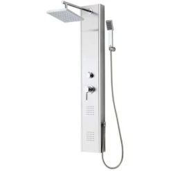 Shower Panel With Single Lever Mixer TAHITI Stainless Steel SCHÜTTE