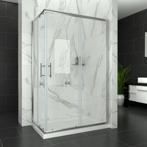 ELEGANT 1200 X 900 Mm Sliding Shower Door And Screen 6mm Safety Tempered Glass Corner Entry Shower Enclosure With Stone Tray And Riser Kit 3 ELEGANT 1200 X 900 Mm Sliding Shower Door And Screen 6mm Safety Tempered Glass Corner Entry Shower Enclosure With Stone Tray And Riser Kit
