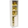JAMERSON - Compact Storage Cupboard / Bathroom Cabinet With Shelves - White -Comfort Bathroom Store 5435558 1