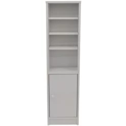 JAMERSON - Compact Storage Cupboard / Bathroom Cabinet With Shelves - White -Comfort Bathroom Store 5435558 3
