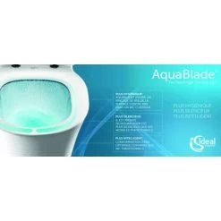 Grohe Toilet Set Rapid SL GROHE + Toilet Bowl Ideal Standard Tesi Aquablade + Flush Plate Grohe Skate Chrome (GROHEAQUA-SET-UK) -Comfort Bathroom Store 54395761 5