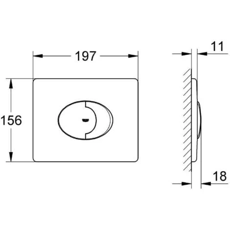 Grohe Skate Air Flush Plate (38506000) 6 Grohe Skate Air Flush Plate (38506000) - Image 4