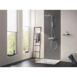 Grohe Euphoria SmartControl System 310 Cube Duo Shower System With Thermostat For Wall Mounting, Chrome (26508000) -Comfort Bathroom Store 54656970 5
