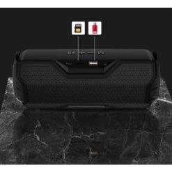 MUFF Bluetooth Speaker Portable Bluetooth Speaker Outdoor Wireless Speaker Black -Comfort Bathroom Store 54686178 4