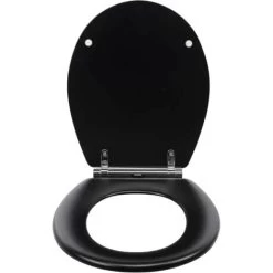 Croydex Lene Wood Flexi-Fix Seat Matt Black -Comfort Bathroom Store 54819376 4