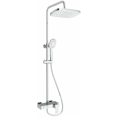 Swiss Aqua Technologies Shower Column With Mechanical Mixer, White/chrome (SATSSPHP) 3 Swiss Aqua Technologies Shower Column With Mechanical Mixer, White/chrome (SATSSPHP)