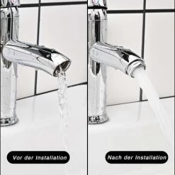 LITZEE Tap Aerator M24, 6 Pieces Faucet Aerator Nozzle With Stainless Steel And ABS Filter Including 8 Seals And 1 Chrome Aerators Wrench, For Sink Taps In The Kitchen And Bathroom -Comfort Bathroom Store 54902010 3