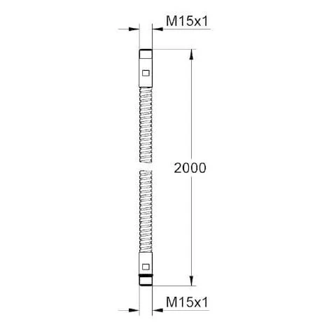 Grohe Relexaflex Metal Hose 2000 Mm (28146000) 4 Grohe Relexaflex Metal Hose 2000 Mm (28146000) - Image 2