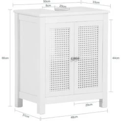 SoBuy Under Sink Cabinet Bathroom Vanity Unit, BZR35-W -Comfort Bathroom Store 55298436 4