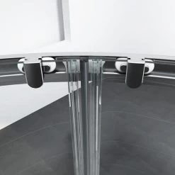 ELEGANT 6mm Easy Clean Safety Tempered Glass 800x800mm Sliding Corner Entry Quadrant Shower Enclosure With Tray And Waste Trap -Comfort Bathroom Store 55298540 4