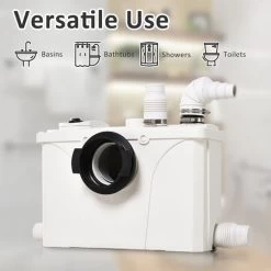 HOMCOM Sewage Pump 600W Dirty Waste Water Marine Toilet W/Cistern Disposal 10 HOMCOM Sewage Pump 600W Dirty Waste Water Marine Toilet W/Cistern Disposal -Comfort Bathroom Store 5540944 4