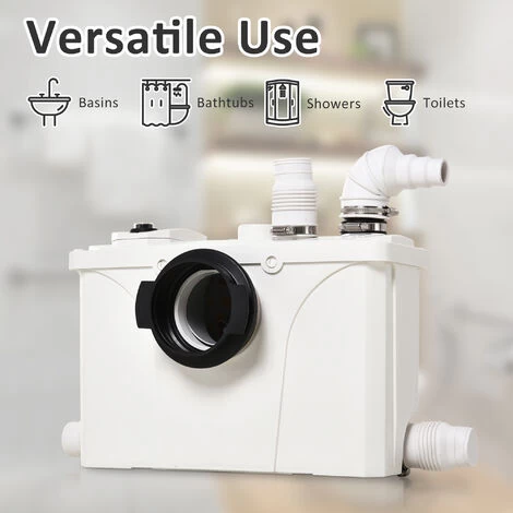 HOMCOM Sewage Pump 600W Dirty Waste Water Marine Toilet W/Cistern Disposal 6 HOMCOM Sewage Pump 600W Dirty Waste Water Marine Toilet W/Cistern Disposal - Image 4