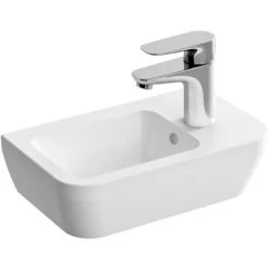 Comfort Bathroom Store 21 Vitra Integra 37x22 Cm Basin With Hole For Tap On The Right, White (7091-003-0029)
