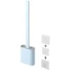 MUFF Toilet Brush & Holders，Silicone Toilet Brush，Deep Cleaner Toilet Brushes & Holders Blue -Comfort Bathroom Store 55623705 1