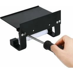 Toilet Roll Holder With Shelf Aluminyo Wall Mounted Adhesive Glue And Drilling Screws For Bathroom(Black) 10 Toilet Roll Holder With Shelf Aluminyo Wall Mounted Adhesive Glue And Drilling Screws For Bathroom(Black) -Comfort Bathroom Store 55651352 4