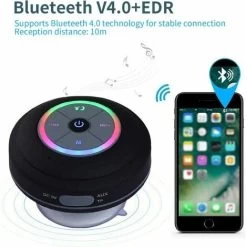 Bluetooth Shower Speaker, IPX7 Waterproof Mini Speaker,Portable Outdoor Wireless Speaker,Fully Waterproof FM Radio,Perfect For Shower, Bike, Hike, 9 Bluetooth Shower Speaker, IPX7 Waterproof Mini Speaker,Portable Outdoor Wireless Speaker,Fully Waterproof FM Radio,Perfect For Shower, Bike, Hike, -Comfort Bathroom Store 55651513 3