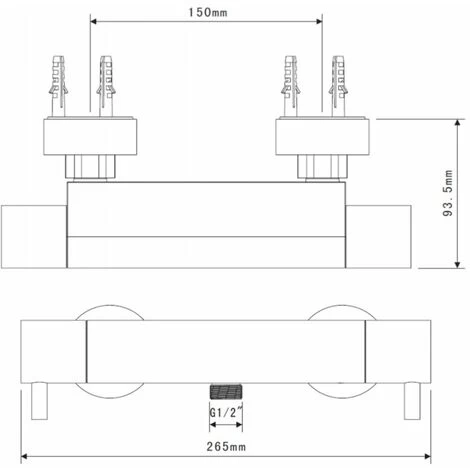 Sagittarius Plaza Bar Thermostatic Shower Valve 4 Sagittarius Plaza Bar Thermostatic Shower Valve - Image 2