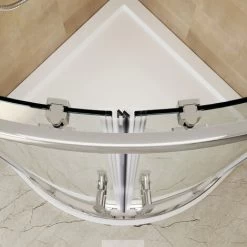 ELEGANT 1000x1000mm Quadrant Shower Enclosure Sliding Shower Screen 6mm Easy Clean Safety Tempered Glass 11 ELEGANT 1000x1000mm Quadrant Shower Enclosure Sliding Shower Screen 6mm Easy Clean Safety Tempered Glass -Comfort Bathroom Store 55931641 5
