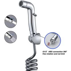 MUFF Adjustable Bidet Sprayer ABS Shower Head High Pressure Toilet Clean Pet Bath -Comfort Bathroom Store 56403271 3