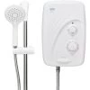 Triton T80si Pumped Tank Fed White Electric Shower Replacement 8.5kW +Riser Rail -Comfort Bathroom Store 56404090 1