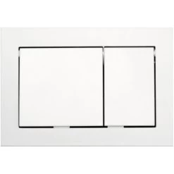 Tece TECEbase Dual Flush Control Plate, White (9240700)