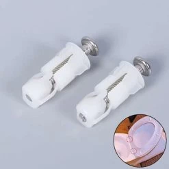 Toilet Lid Expansion Screws Screws Top Fixing Toilet Hinges Screws Seat Fixing Stainless Steel Nylon Expansion Screws Kit Toilet Seat Fittings For Toilet Lid 2 Pairs -Comfort Bathroom Store 56704341 5