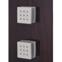 Shower Panel System Glass Brown VidaXL -Comfort Bathroom Store 5757013 5