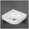 Villeroy & Boch O.Novo Wall Hung Corner Basin With Overflow - 320mm Wide - 1 Tap Hole - White Alpin - 73103201 -Comfort Bathroom Store 57914880 1