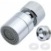 360° Swivel Faucet Aerator Brass 2 Mode Adjustable Kitchen Faucet Filter Bubbler With Nozzle Adapter - For Faucets With M22 External Thread Nozzle Or M24 Internal Thread -Comfort Bathroom Store 58057157 1