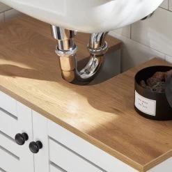 SoBuy Bathroom Under Sink Cabinet Vanity Unit,BZR40-W -Comfort Bathroom Store 58370522 5