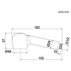 Hand Shower Kitchen Faucet 2 Jets Shower Head Replacement Hand Shower -Comfort Bathroom Store 58418162 4