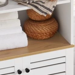 SoBuy Bathroom Tall Cabinet Tall Cupboard Bathroom Storage Cabinet,BZR44-W 11 SoBuy Bathroom Tall Cabinet Tall Cupboard Bathroom Storage Cabinet,BZR44-W -Comfort Bathroom Store 58494788 5