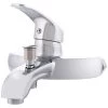 Bathtub Faucet Zinc Alloy, Chrome, Hot-Cold Water, Low Spout, Single-lever [QLI-FA-9703] (QLI-FA-9703)