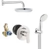 Grohe Eurosmart Cosmopolitan Tempesta Vitalio Built-in Shower Set, Chrome (25219cube) -Comfort Bathroom Store 58622951 1