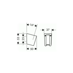 Hansgrohe Porter S Shower Holder, Chrome (28331000) -Comfort Bathroom Store 58739750 2