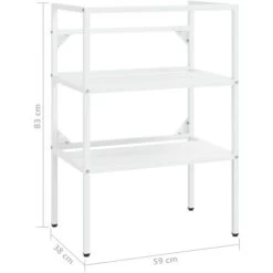Bathroom Washbasin Frame White 59x38x83 Cm Iron VidaXL 9 Bathroom Washbasin Frame White 59x38x83 Cm Iron VidaXL -Comfort Bathroom Store 58973832 3