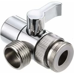 Diverter Valve Shower Attachment,Diverter Valve,Alloy Shower Faucet 2 Way Diverter Valve,Brass Diverter Valvefor Kitchen Sink Faucet Or Bathroom