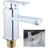 Monobloc Sink Mixer Tap, Bath Basin Mixer Tap, Waterfall Faucet Bathroom Hot And Cold Water Tap, Single Lever Washroom Sink Faucet, Chrome Brass -Comfort Bathroom Store 59499034 1