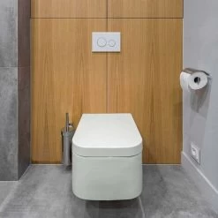 Soft Close Toilet Seat With Quick Release, Simple Top Fixing, Anti-Bacterial Toilet Seats White With Adjustable Stainless Hinges, Square Shape Toilet Lid Loo Seat -Comfort Bathroom Store 59499041 4