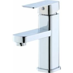 Bathroom Vanity Faucet With Single Handle Sink Mixer Tap For Lavatory Bathroom Vanity Sink Faucet, Polished Chrome