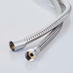 Bathroom Double Cross Head Knobs Mixer Monobloc Tap With Handheld Shower Head Chrome Finish Brass Body Traditional Design With Fittings For Home Hotel -Comfort Bathroom Store 59499705 4