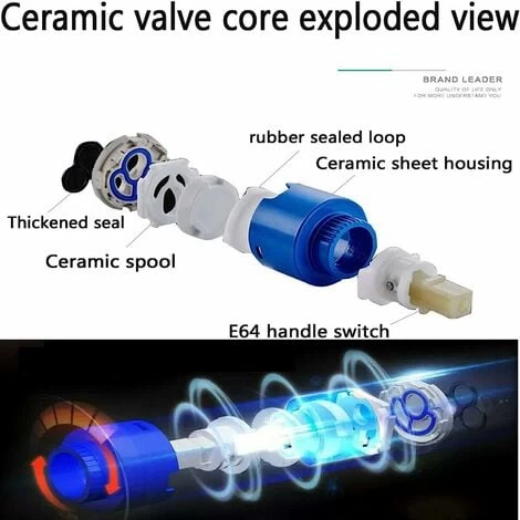 Bathroom Basin Taps Mixer Mono Chrome Brass Single Hole With Pop Up Waste 6 Bathroom Basin Taps Mixer Mono Chrome Brass Single Hole With Pop Up Waste - Image 4