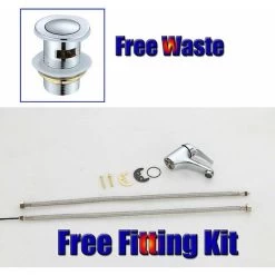 Bathroom Basin Taps Mixer Mono Chrome Brass Single Hole With Pop Up Waste 11 Bathroom Basin Taps Mixer Mono Chrome Brass Single Hole With Pop Up Waste -Comfort Bathroom Store 59499738 5