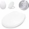 White Toilet Seat, Anti-slam Soft Close Toilet Seat, Quick Release Cleaning, Top Fix Easy Installation, Standard O Shape Toilet Seat -Comfort Bathroom Store 59499803 1