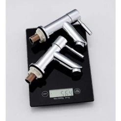 Bathroom Basin Pillar Taps, Pair Basin Sink Mixer Taps, 1/4 Turn Washroom Pair Faucets Twin Lever, 2 Pcs Morden Taps -Comfort Bathroom Store 59499806 3