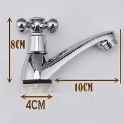Traditional Victorian Pair Of Bathroom Sink Basin Taps Twin Cross Head Handles Hot And Cold Brass Faucet Polished Chrome Bath -Comfort Bathroom Store 59500077 3